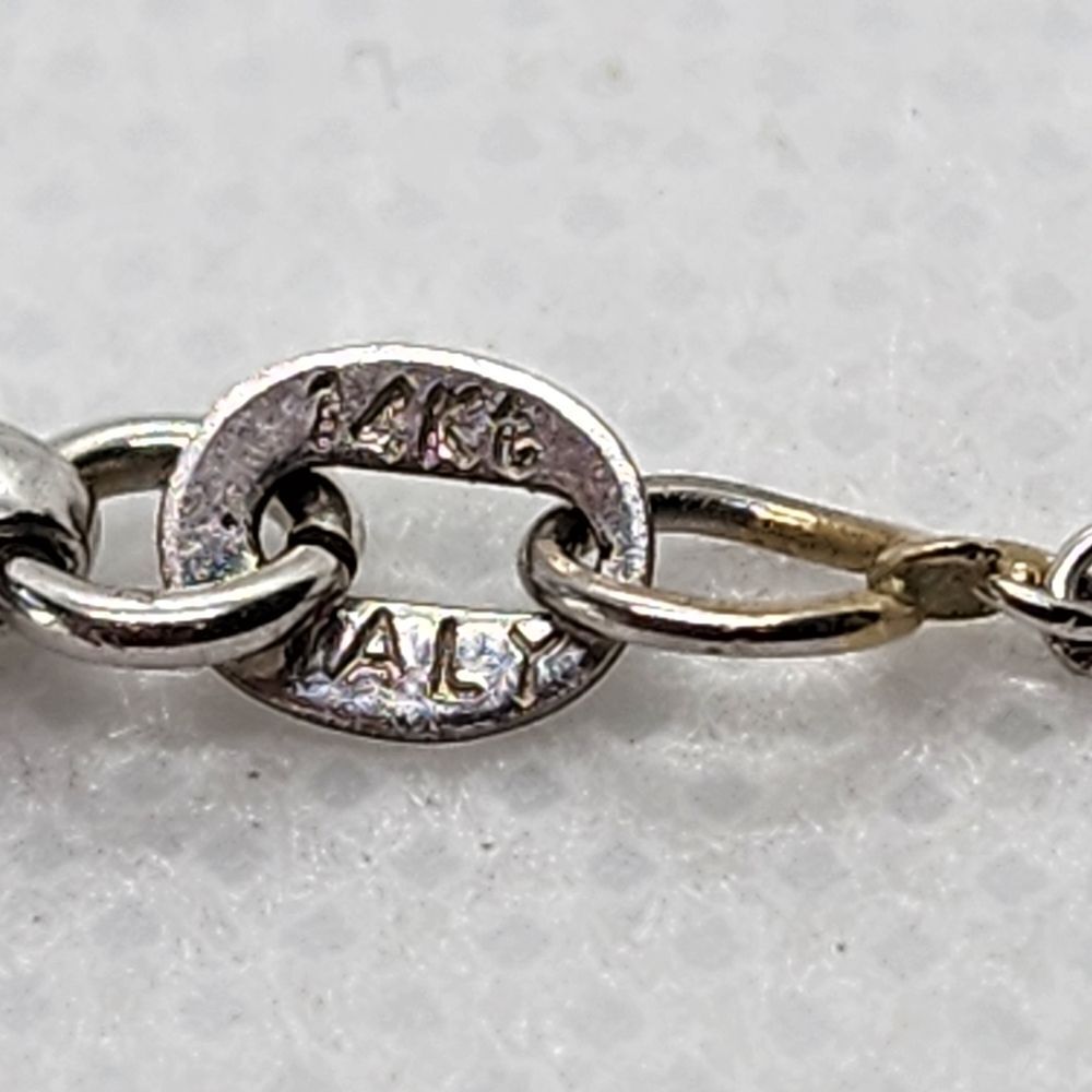 Herco 14 Karat Gold, Sterling Silver, & Diamond Flower Choker Necklace - Picture 5 of 7